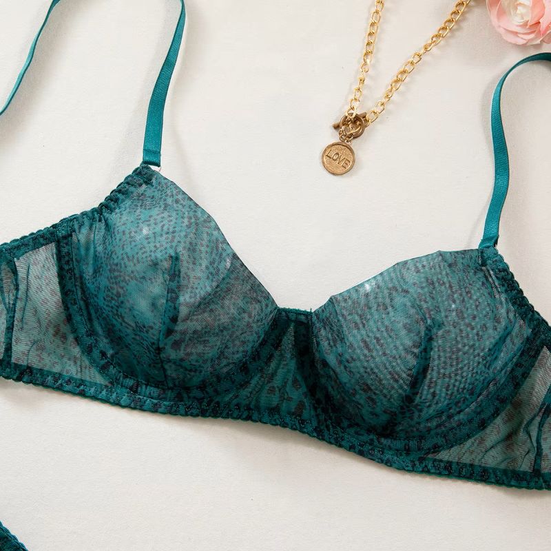 2pcs/Set Woman Lingerie Gather - Sheer Mesh Bra review and price