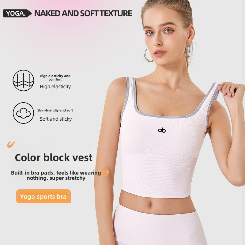 Women Summer Ribbed Yoga Tank  - Plunge Bra Push Up review and price